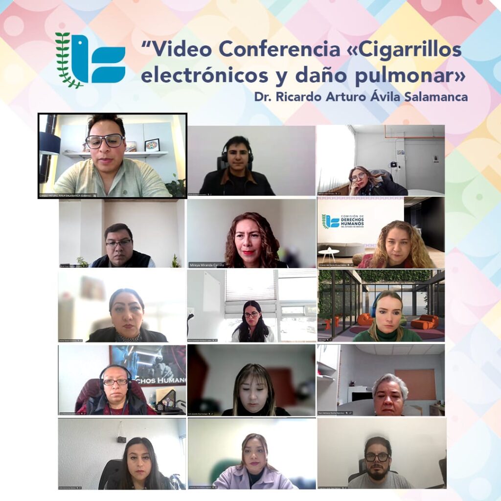 Concientiza CODHEM sobre riesgos para el derecho a la salud por uso de cigarrillos electrónicos