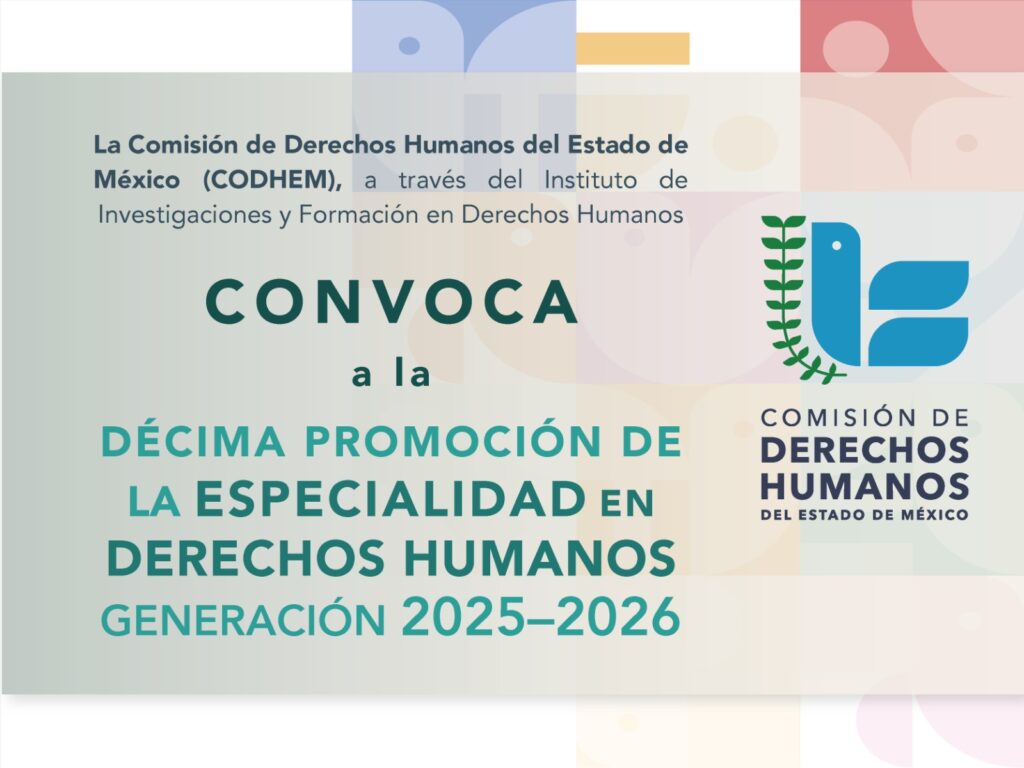 Convocatoria para Especialidad en DDHH